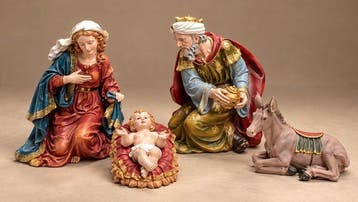 sculptuur, Monumentale complete Kerst groep XXL (11) - 110, Antiek en Kunst