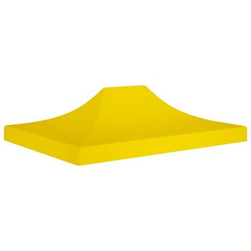 vidaXL Partytentdak 270 g/m² 4,5x3 m geel, Tuin en Terras, Partytenten, Verzenden, Nieuw