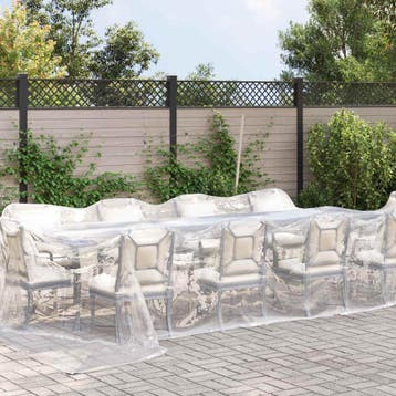vidaXL Zeildoek 140 gsm Transparant 7 x 4 m PE, Verzenden