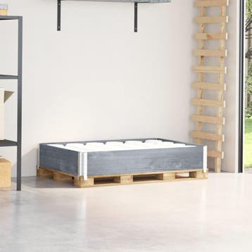vidaXL Palletopzetrand 120x80 cm massief grenenhout grijs, Verzenden