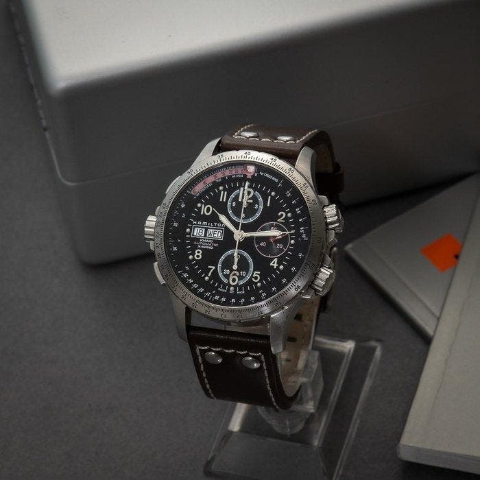 Hamilton - Khaki X-Wind - H776460 - Heren - 2000-2010, Handtassen en Accessoires, Horloges | Heren