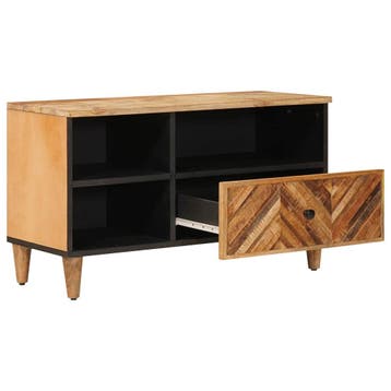 vidaXL Opbergkasten Bruin 80 x 33,5 x 46 cm Massief Mango, Verzenden, Nieuw