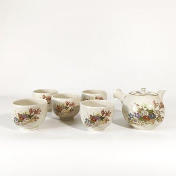 Satsuma Ware () - Kink Tgei (Tonbo-en) - Set, Antiek en Kunst
