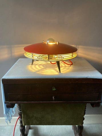 Itho - Louis Kalff - Lamp - Staal - UFO Lamp converted from