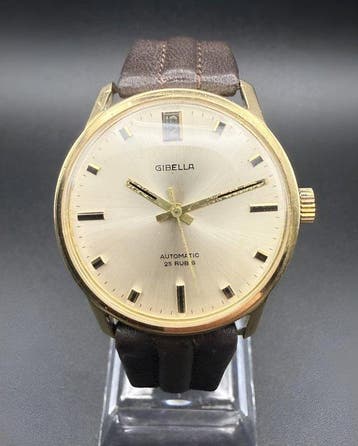 Gibella - Automatic Gold Plated – PUW 1360 Caliber - Made in