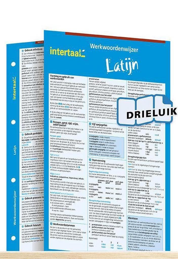 Werkwoordenwijzer Latijn uitklapkaart 9789054516866, Boeken, Schoolboeken, Zo goed als nieuw, Verzenden