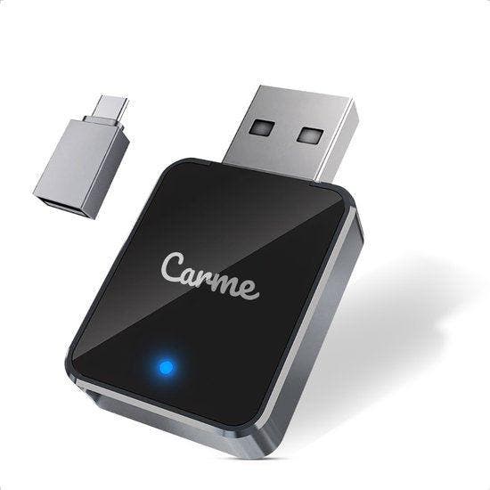 2dekans | CarMe Mini 2-in-1 CarPlay Dongle V2 - Draadloos, Auto diversen, Auto-accessoires, Ophalen of Verzenden
