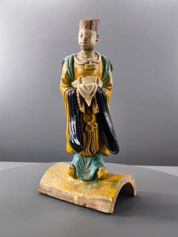 China - Ming-dynastie Gips Sancai-noktegel die een