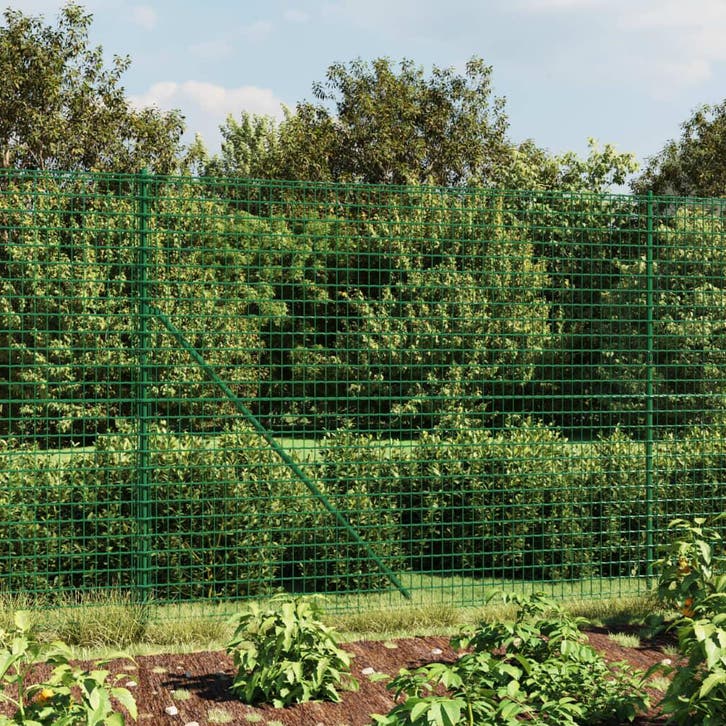 vidaXL Draadgaashek met flens 1,4x25 m groen, Jardin & Terrasse, Clôtures de jardin, Envoi