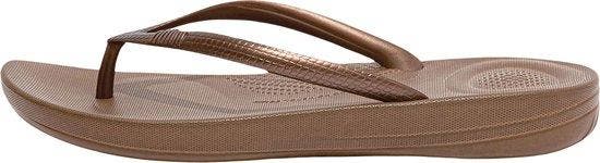 FitFlop - IQushion Ergonomic - Teenslippers Dames - Brons..., Kleding | Dames, Schoenen, Nieuw, Verzenden