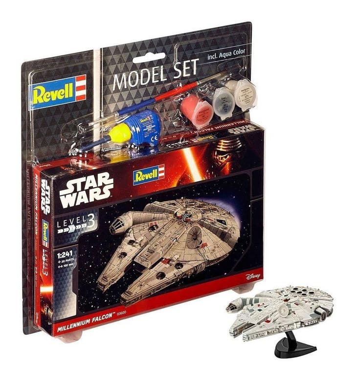 Star Wars Model Kit 1/241 Model Set Millennium Falcon 10 cm, Collections, Star Wars, Enlèvement ou Envoi