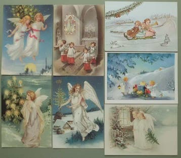 Anges - anges de Noël - petits anges et Noël - anciennes et