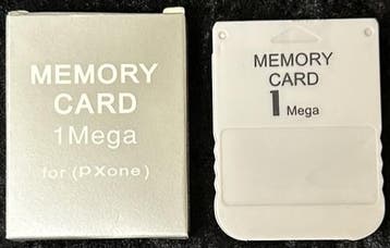 Memory Card voor Playstation 1 PS1 Grijs 1 Mega Nieuw, Verzenden, Nieuw