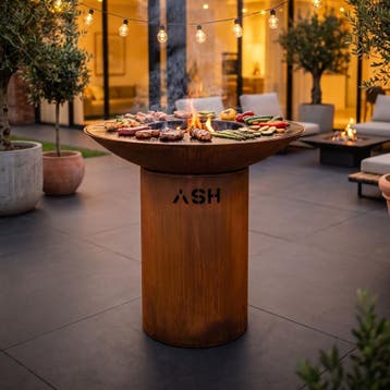 ASH Element Plancha BBQ Cortenstaal, Tuin en Terras, Verzenden, Nieuw