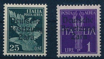 Empire allemand - Occupation de Zara 1943 - Timbres-poste, Gestempeld