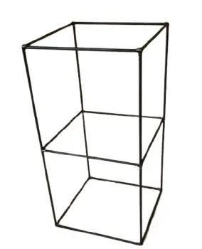 Metalen frame Zwaar Kubus 50x25x25 cm, Nieuw