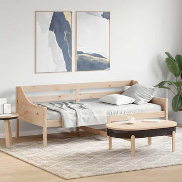 vidaXL Slaapbank zonder matras 80x200 cm massief grenenhout, Verzenden, Nieuw