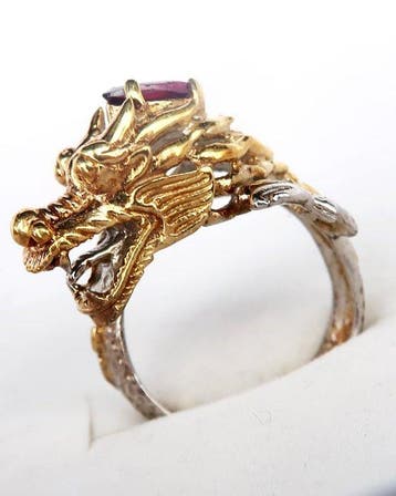 Granaat - Zilver, Het zegel van de Hemelse Draak – Ring van