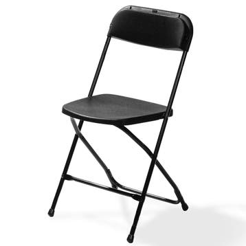 Klapstoel Budget | Zwart | Stapelbaar | 430x450x800(h)mm, Verzenden, Nieuw in verpakking
