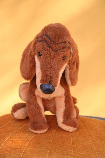Steiff: Waldi de teckel, 1971 EAN 4145/25 - Pluche dier -