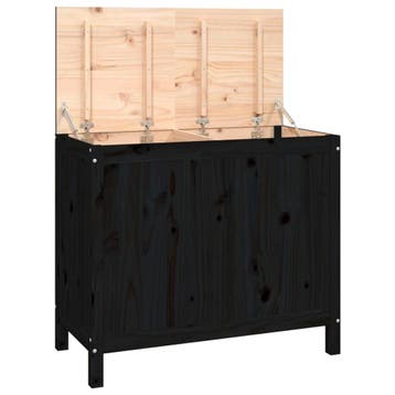 Houten wasmand 2 secties | Tweede kansje | OP = OP, Huis en Inrichting, Woonaccessoires | Schalen en Manden, Mand, Verzenden, Zo goed als nieuw