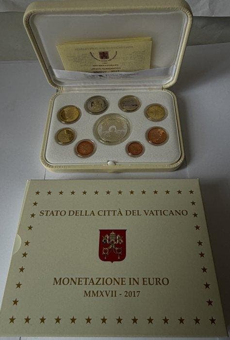 Vaticaan. Proof Set / 10 Euro 2017/2018 (2 items) Proof, Postzegels en Munten, Munten | Europa | Niet-Euromunten