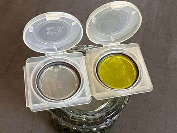 Leica Leitz UVa filter E39 (13131) + Yellow 1 (13086) with