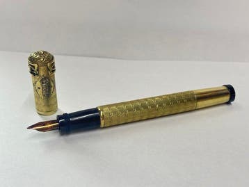 Waterman - 42 Safety con rivestimento laminato oro - Vulpen, Nieuw