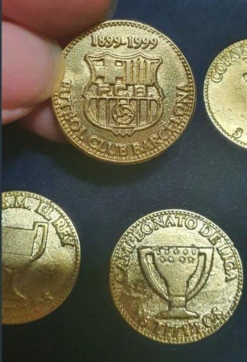 Sportbadge FC Barcelona - Liga Española de fútbol -Monedas, Nieuw