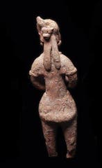 Precolumbiaans. Colima Staande figuur in aardewerk Met