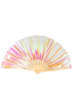 Waaier Groot Holografisch Regenboog Iridescent Fan Grote Han, Kleding | Dames, Ophalen of Verzenden, Nieuw