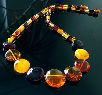 Ambre Collier unique en ambre baltique vintage- 18 g