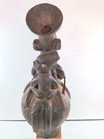Vaas - Terracotta - Prachtige Mangbetu-vaas
