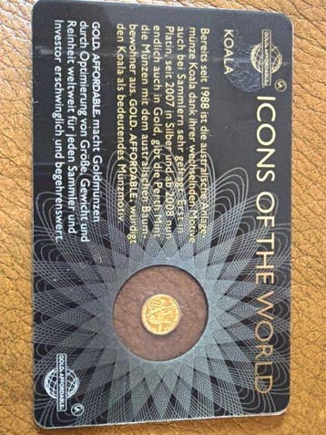 Rwanda. 10 Frw 2016 - Koala., 1/200 Oz (.999) (Zonder