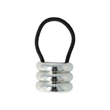 Haarelastiek – Cuff 4cm – Ringen Ornament  – Metaalaccent –, Nieuw