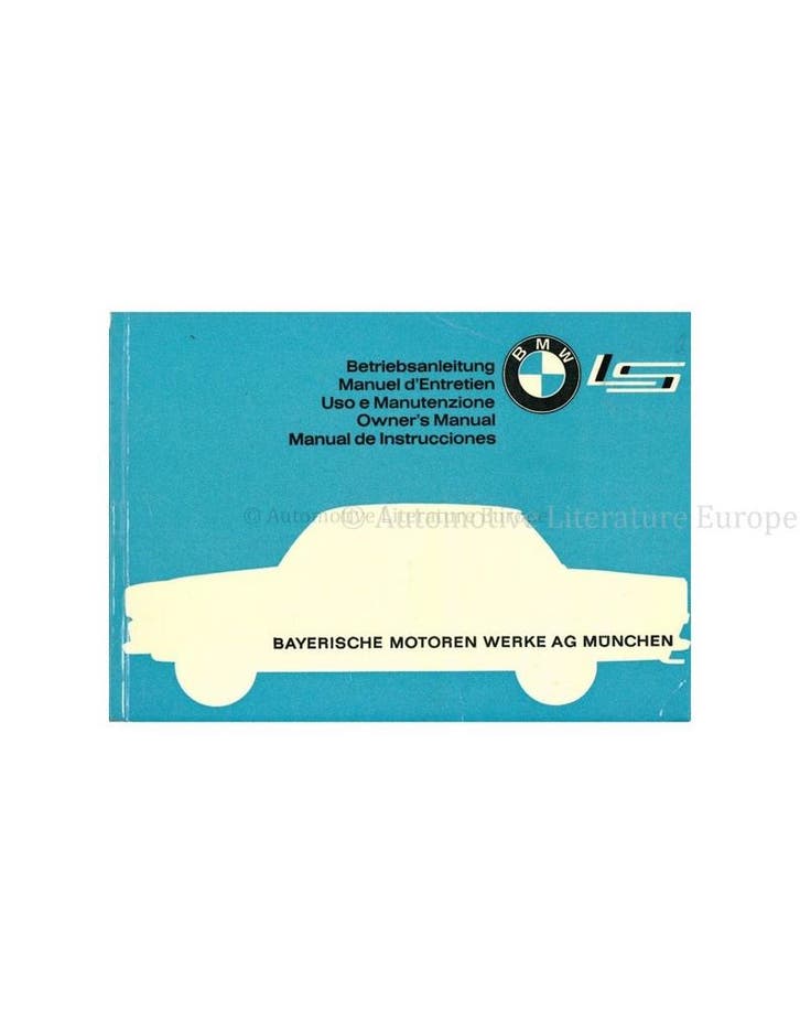 1962 BMW LS INSTRUCTIEBOEKJE, Auto diversen, Handleidingen en Instructieboekjes
