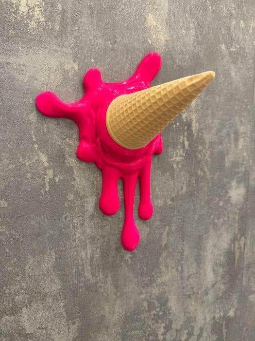 KIRAS - SPLASH! FUCSIA fluo - VERSIONE 29CM, Antiek en Kunst, Kunst | Designobjecten
