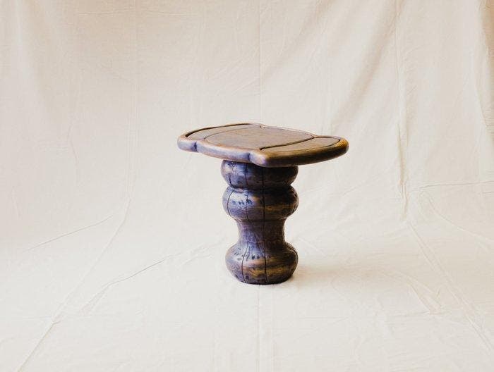 Marco Calhau - Pied de table - Grès - CELL TABLE - SUNSET, Antiquités & Art, Art | Objets design
