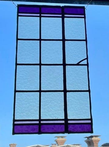 Glas-in-loodraam - 1950-1960, Antiek en Kunst