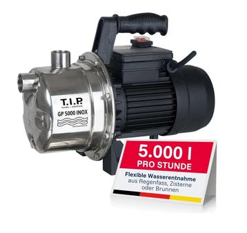 T.I.P. GP 5000 Inox tuinpomp 1200W, 5000 l/h, 4.5 Bar, ro..., Ophalen of Verzenden, Nieuw