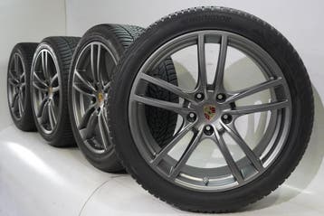 Porsche Cayenne E3 21 inch velgen Hankook Winterbanden Origi, Ophalen of Verzenden