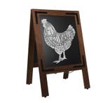 Krijtstoepbord Noir 55x85 cm, Verzenden