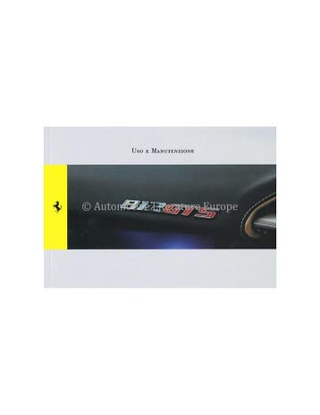 2020 FERRARI 812 GTS INSTRUCTIEBOEKJE ITALIAANS, Ophalen of Verzenden