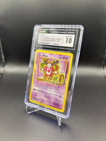 Pokémon - 1 Graded card - Mr. Mime 013/034 Classic, Nieuw