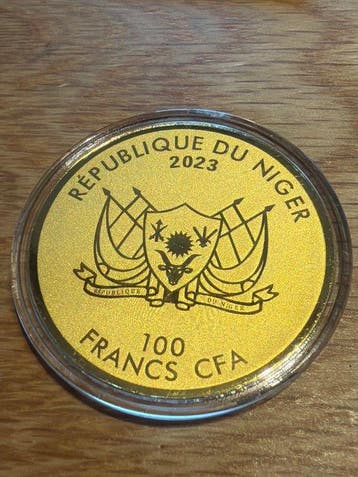Niger. 100 Francs 2023 Double Eagle von 1933., 1/200 Oz