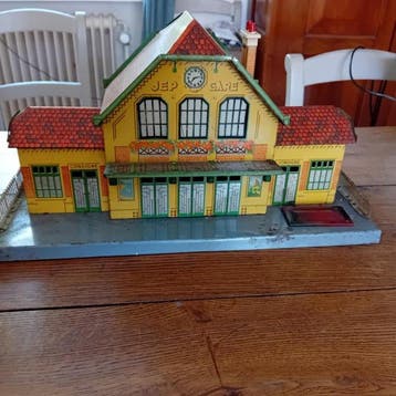 Jep - Speelgoed station grande gare de trains + poste