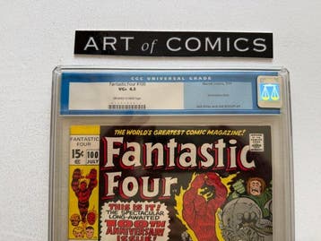 Fantastic Four #100 - CGC 4.5 - Mad Thinker, Puppet Master, Boeken, Nieuw