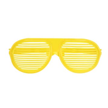 Fluo Verkleed Bril Geel - Neon Kinderen - Party Carnaval, Verzenden
