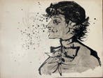Yves Ganne (1931-2019) - Portrait de profil. (Vendu sans