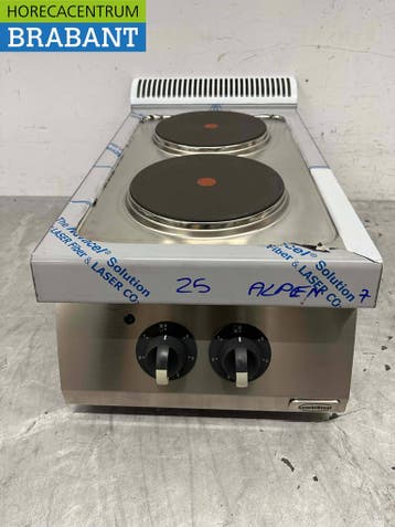 Acier inoxydable Electrolux Cuisinière électrique 2 feux 40, Verzenden